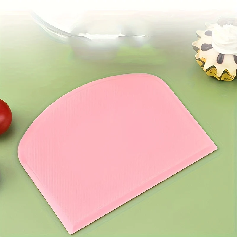 1pc Multifunctional Silicone Spatula - Dual-Ended Scraping Tool for Baking, Soft & Semi-Hard Dough, Cakes, Cream - Ergonomic Handle, Durable Kitchen Utensil for Professional & Home Use, Cake Decorating Tools, Ergonomic Spatula Design, Flexible Spatul