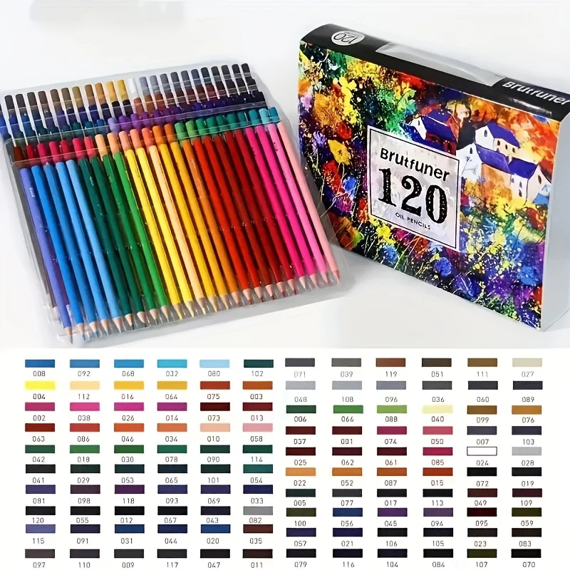 120\u002F180\u002F260 Colors Professional Oil-Based Wood Drawing Pencils Set For School, Sketch, Art Supplies, And Stationery, Cute School Supplies, Papeleria Bonita Y Barata